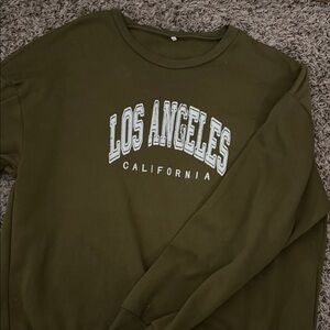 Olive Green Los Angeles Sweatshirt